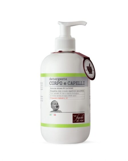 Detergente corpo e capelli talco – 400 ml Fiocchi di riso